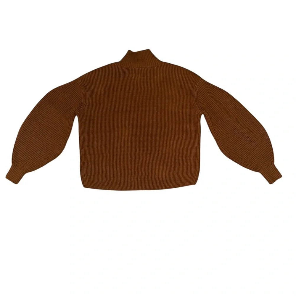 Anthropologie Maeve easy pullover Warm Brown Crew Neck Sweater small - Picture 4 of 7